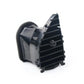 Air conditioning vent assembly replacement, black and gray grille with mounting bracket