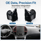 Air conditioning vent assembly pair, center left and center right with mounting parts