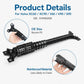 Black seat motor adjustment rail with mounting holes and curved end brackets