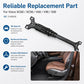 Black seat motor adjustment rail replacement part shown near a car power seat