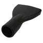 Universal vacuum upholstery tool attachment with large round suction inlet