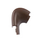 Rear seat belt guide cover, dark brown, left-hand drive rear