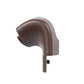 Rear seat belt guide cover, medium dark brown, left-hand drive rear