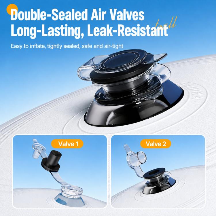 Inflatable soccer ball air valve with pump attachment on top