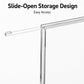 Clear acrylic vinyl display case with slide-open top rail and latch
