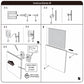 Installation instructions, part B, for clear acrylic 7-inch vinyl wall mount case