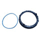 Fuel pump cap ring with separate blue O-ring and dark blue frame