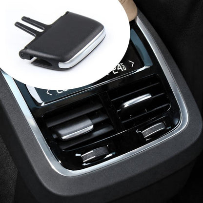 Black air vent paddle shifter insert, mounted in center dashboard vent