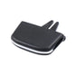 Black air vent paddle slip cover with two fork prongs and curved base