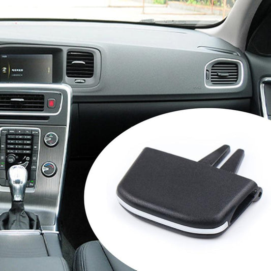 Black air vent paddle insert with two prongs, quick-install accessory