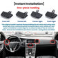 Four black air vent paddle inserts with two prongs each