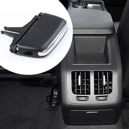 Left-hand drive air vent adjustment paddle set with black cover and silver trim