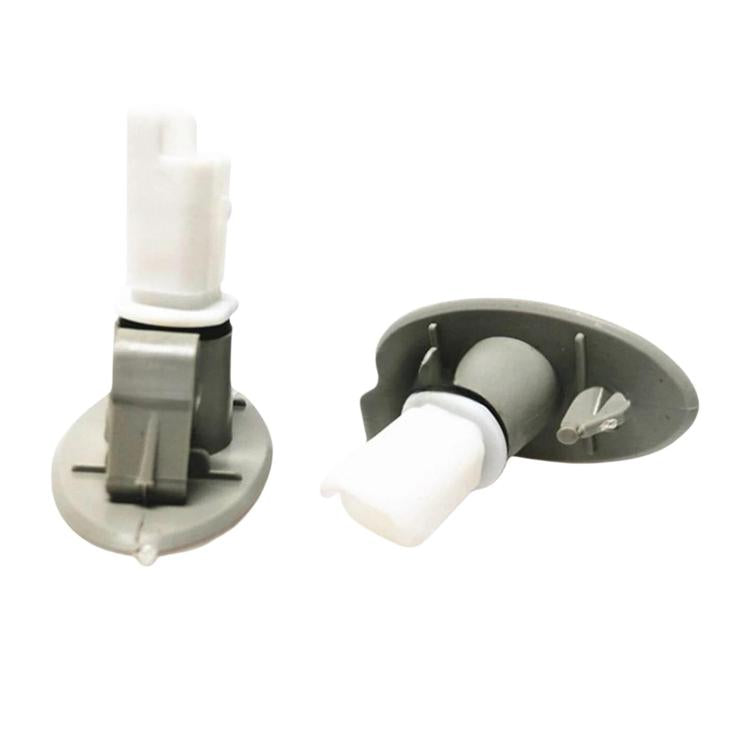 Car side marker light with white connector and gray mounting base