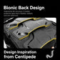 Black kids motorcycle armor with textured bionic back design on the chest vest