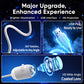 White star projector night light with adjustable head, USB connection, and lens detail
