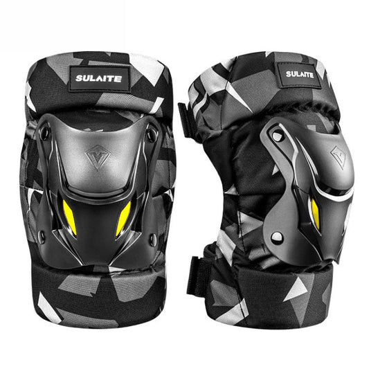 Motorcycle Riding Protective Gear with Quick Release Buckle, SULAITE Knee Pads 2-Piece Set, SULAITE Elbow Pads 2-Piece Set, SULAITE Knee & Elbow 4-Piece Set