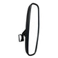 Black interior rearview mirror with side arm and small rectangular bracket