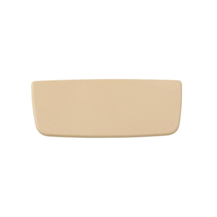 Beige sun visor vanity mirror cover for left-hand drive