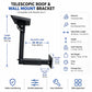 Starlink Gen 3 telescopic roof and wall mount bracket, adjustable length black steel