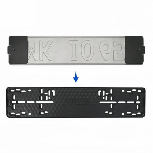 European Standard License Plate Frame ABS Plastic Euro Car Number Plate Holder, 2 PCS/Set Magnetic, 2 PCS/Set Non-Magnetic