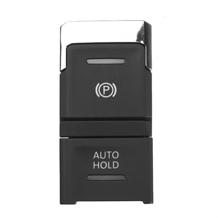 Black electronic parking brake switch face with parking (P) icon and AUTO HOLD