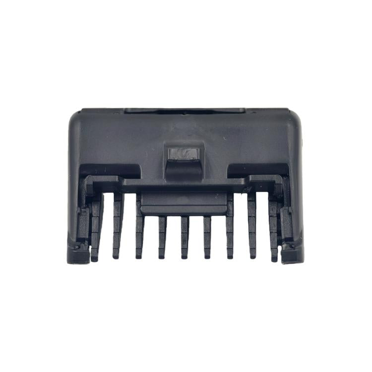 Adjustable guide comb attachment underside with fixed teeth for 1–5mm trimming