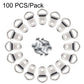 Small D-Ring Picture Hangers Single Hole Frame Hanging Hooks with Screws, 100 PCS/Pack, 100 PCS/Box