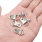Small D-Ring Picture Hangers Single Hole Frame Hanging Hooks with Screws, 100 PCS/Pack, 100 PCS/Box