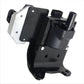 Ignition coil with black body and silver metal plate, mounting bracket and terminals