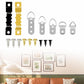 353 PCS/Box Heavy Duty Picture Hanging Kit Frame Hangers Hardware Set, 353 PCS/Box