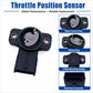Throttle position sensor with black body, green sealing ring, and metal contact plate