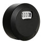 Oversized Circular Key Lock Box Waterproof 4 Digit Combination Security Storage Case