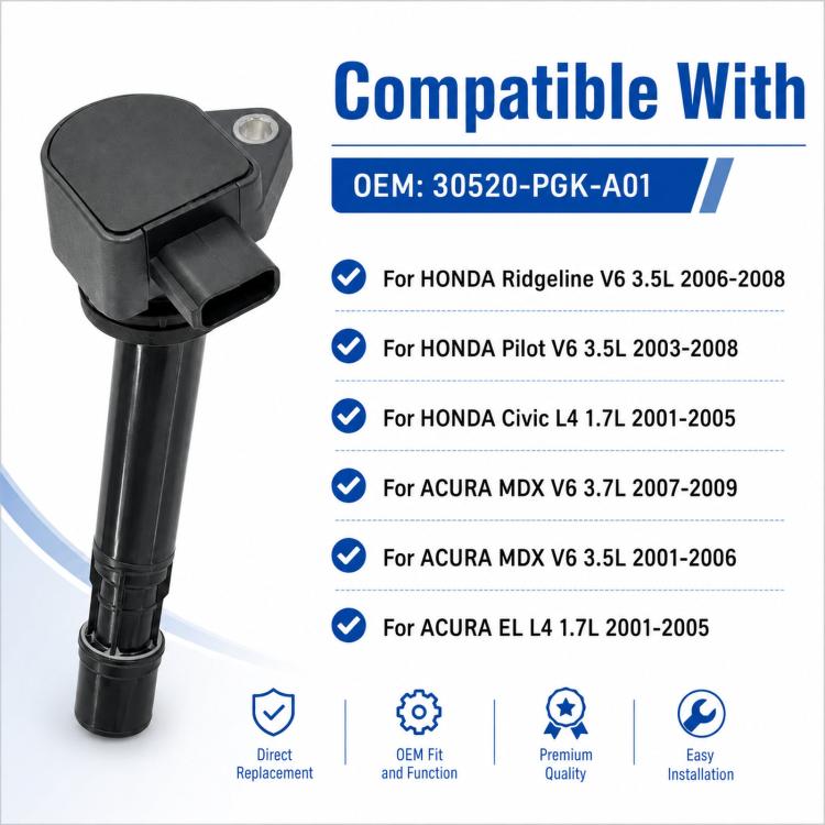 For Honda / Acura Ignition Coil 30520-PGK-A01