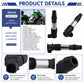 Ignition coil product details: black insulated boot, silver metal shell, connector end