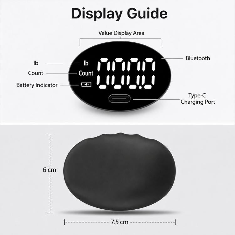 EH216 Smart Electronic Palm Grip Dynamometer Rechargeable Hand Dynamometer With Bluetooth