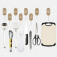 8 PCS/Pack AOTU AT6413 Camping Cookware Utensils Set Portable Stainless Steel Cooking Tools With Case