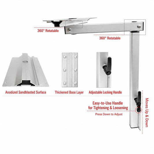 RV Multifunctional Rotatable Telescopic Table Leg Bracket Movable Table Leg Support For Yacht