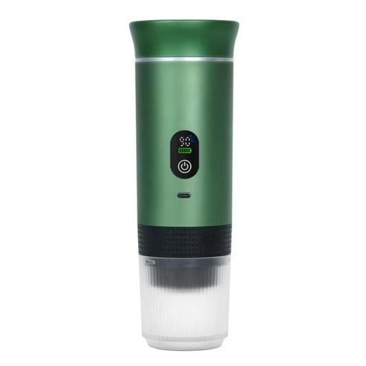 Digital Display Pump-Type Handheld Coffee Maker With USB Charging