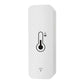No-screen smart temperature and humidity meter, white front panel with Wi-Fi icon