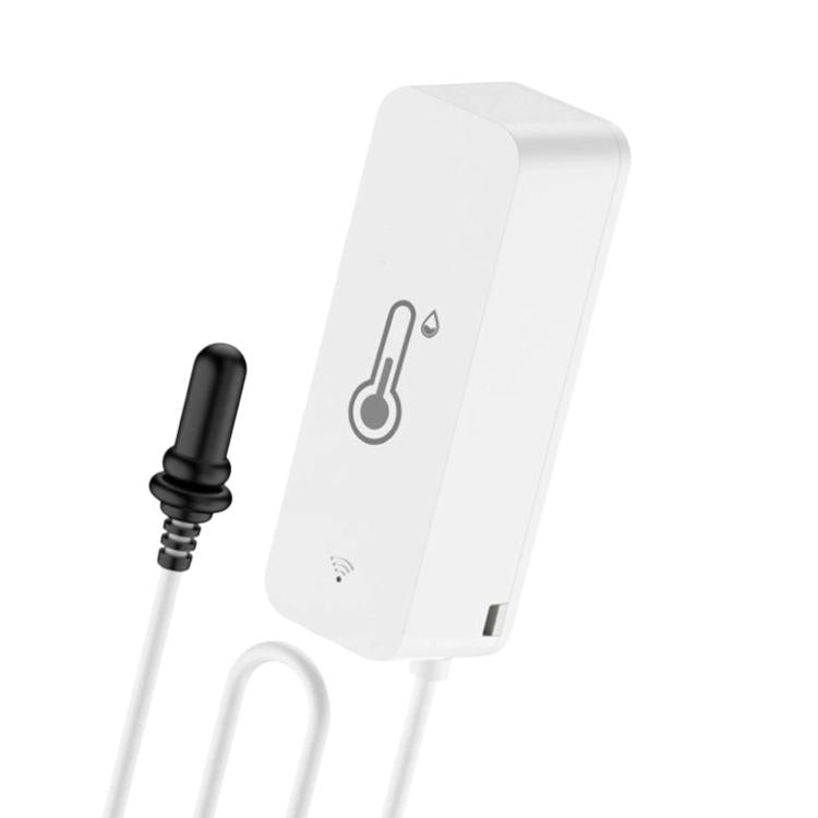No-screen smart temperature and humidity meter with external probe and cable