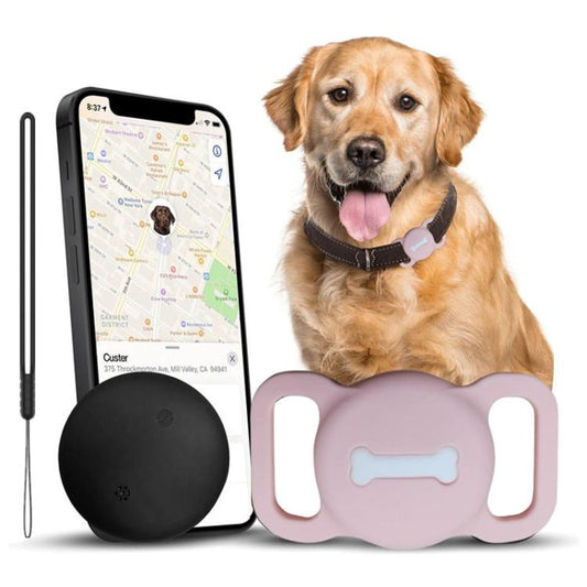 F10 Smart Pet Tracker Compatible with Find My Network Wireless Tag Locator with Silicone Case, Set A, Set B Black, Set B Pink, Set C Pink, Set C Black, Set D