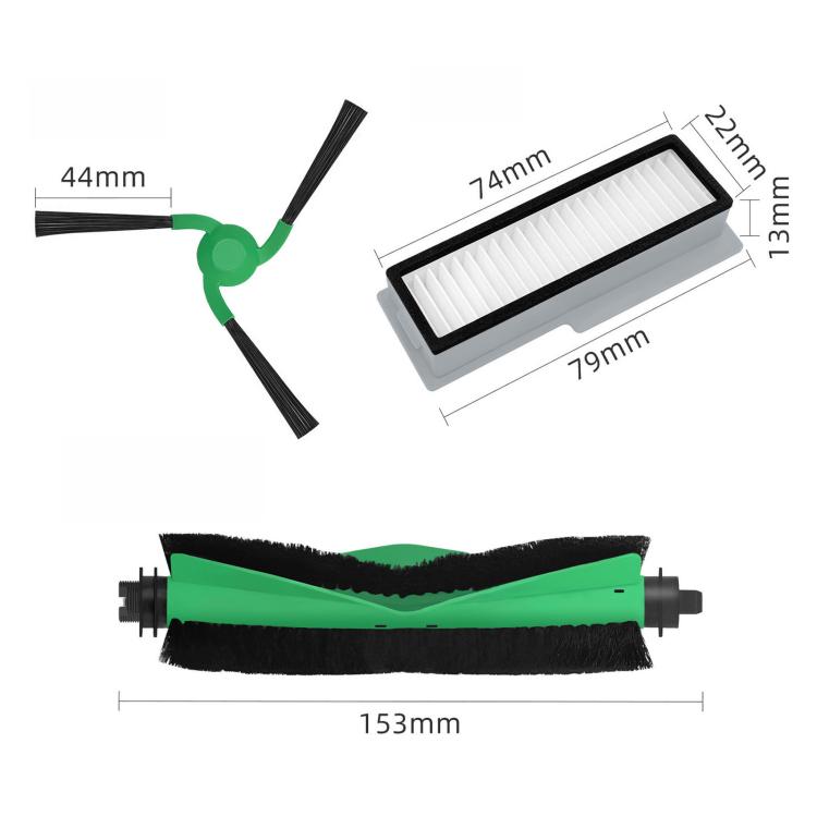For iRobot Roomba Mini Robot Vacuum Cleaner Replacement Part, Main Brush, Side Brush, Filter