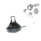 Fuel tank inner cap with wiring leads, black round cap shown with related parts