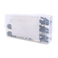 Plastic case of 24-piece fuel line quick-connect connectors with black fittings inside