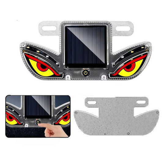 Solar Powered Eagle Eye Strobe Warning Light Wireless RGB Anti-Collision Emergency Flasher Lamp, Screw Bracket Red & Yellow, Adhesive Red & Yellow, Magnetic Red & Yellow, Screw Bracket Red & White, Adhesive Red & White, Magnetic Red & White