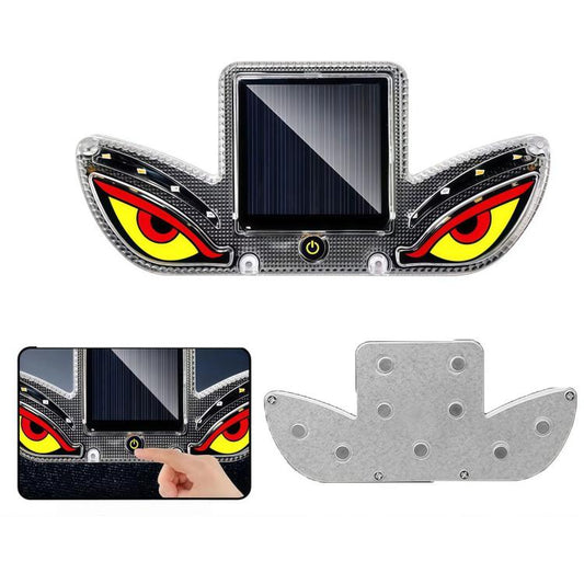 Solar Powered Eagle Eye Strobe Warning Light Wireless RGB Anti-Collision Emergency Flasher Lamp, Screw Bracket Red & Yellow, Adhesive Red & Yellow, Magnetic Red & Yellow, Screw Bracket Red & White, Adhesive Red & White, Magnetic Red & White