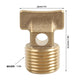 Brass threaded hull drain plug with flange and gasket opening