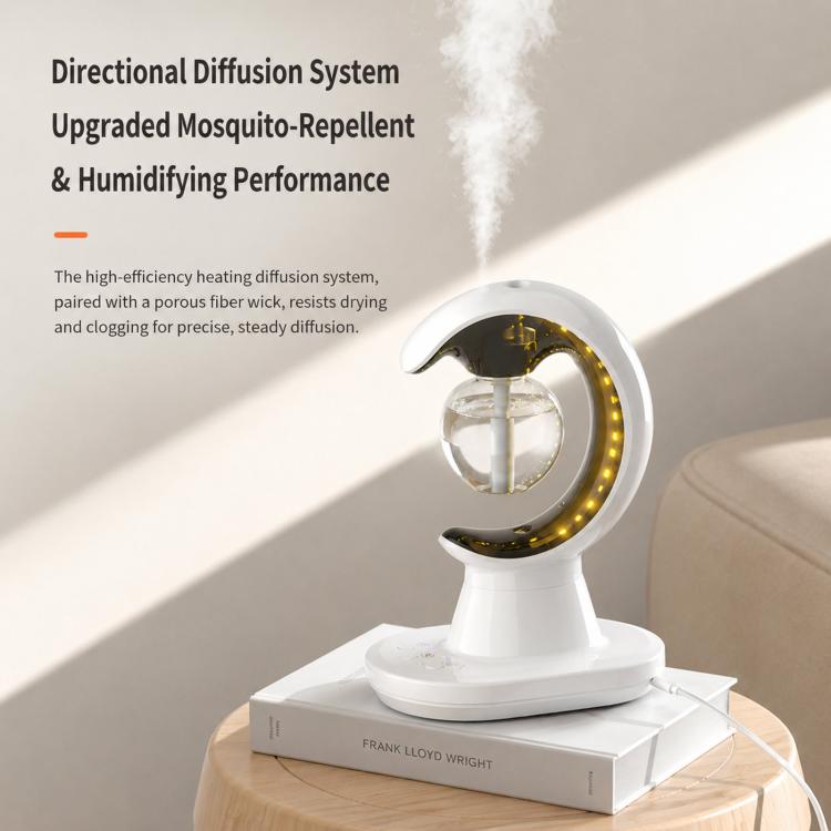 3 In 1 Cool Mist Humidifier With Mosquito Repeller & Night Light USB Plug-in Desktop Diffuser