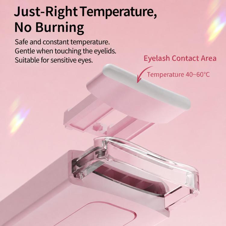 Rechargeable Heated Eyelash Curler With 3 Temperature Modes