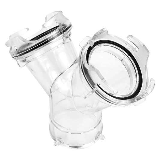 Y-type RV Transparent Drain Pipe With Longitudinal Tee Interface For Branch Pipe, CP-1138